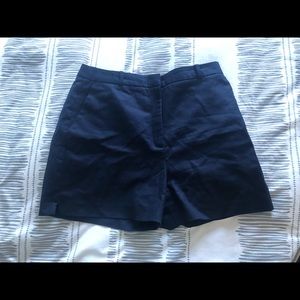 Zara high rise navy shorts. Size: Medium